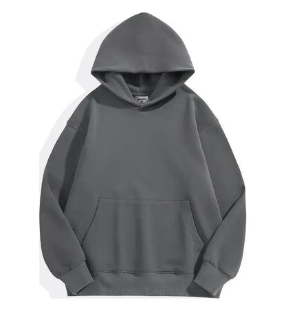 Sweat à Capuche Mixte Noir Avant Poche