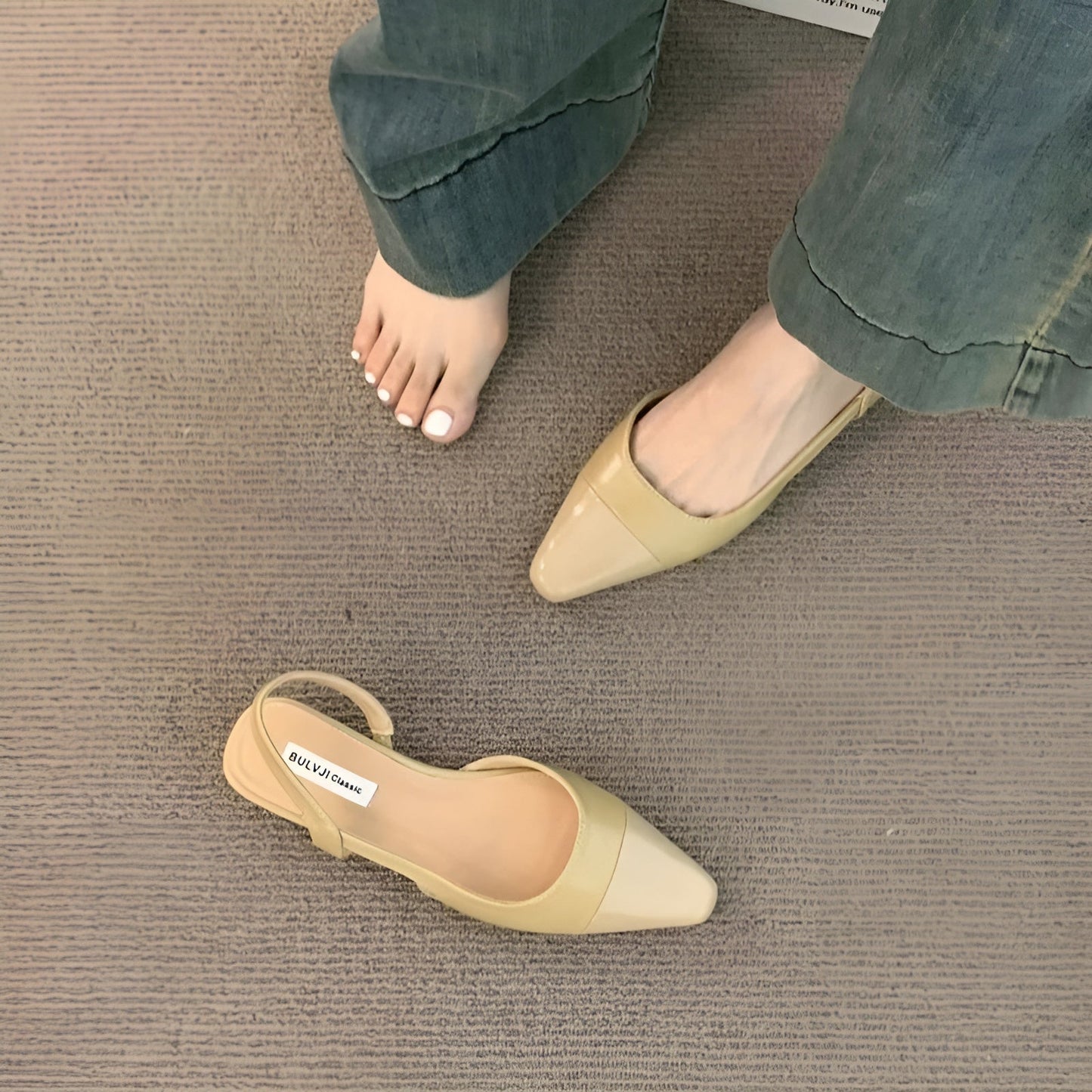 Chaussures Féminines Élégantes à Talon Plat