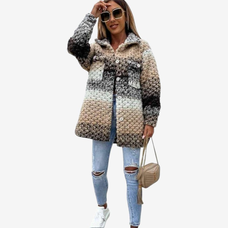 Manteau Femme Hiver Long avec Poches - LuxeStyle