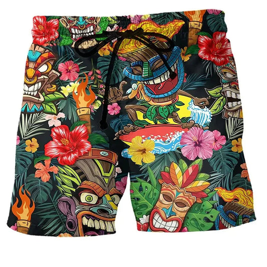 Short de bain stylé avec dessins amusants - LuxeStyle