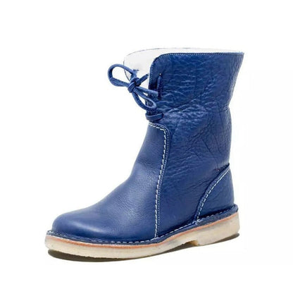 Bottines Femme Cuir Brun Doublure Peluche