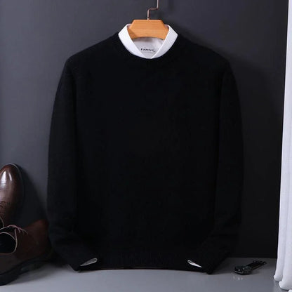 Pull D’Hiver Décontracté En Cachemire Pour Homme | Manches Longues
