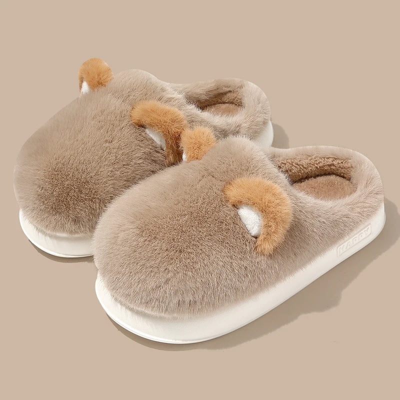 Chaussons Confortables à Semelle Grip