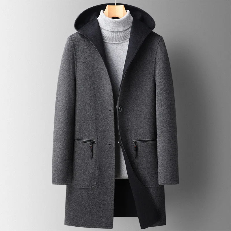 Parka Hiver Homme avec Capuche et Poches Doublées
