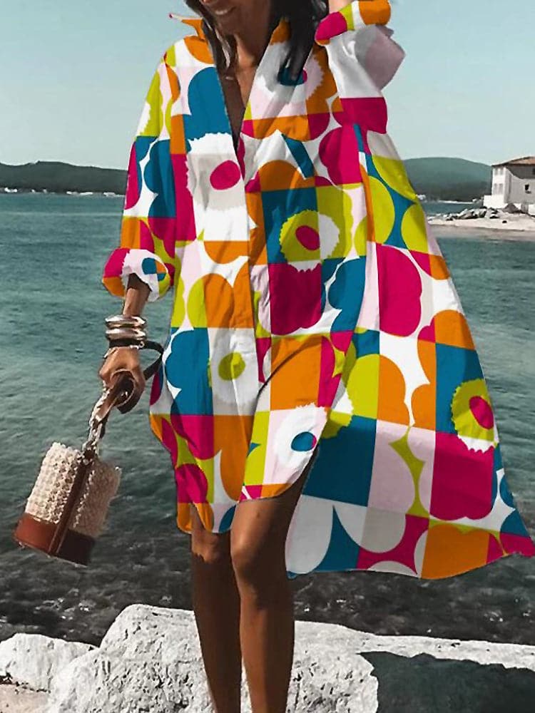 Robe fleurie élégante femme taille moyenne