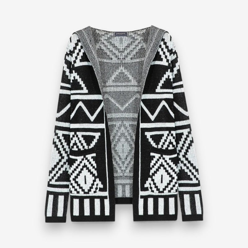 Cardigan à capuche tendance manches longues zipper - LuxeStyle