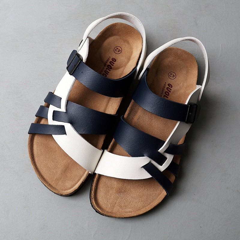 Sandales Femmes Élégantes - Chaussures en Cuir Confort avec Semelle Souple pour tous les jours - LuxeStyle