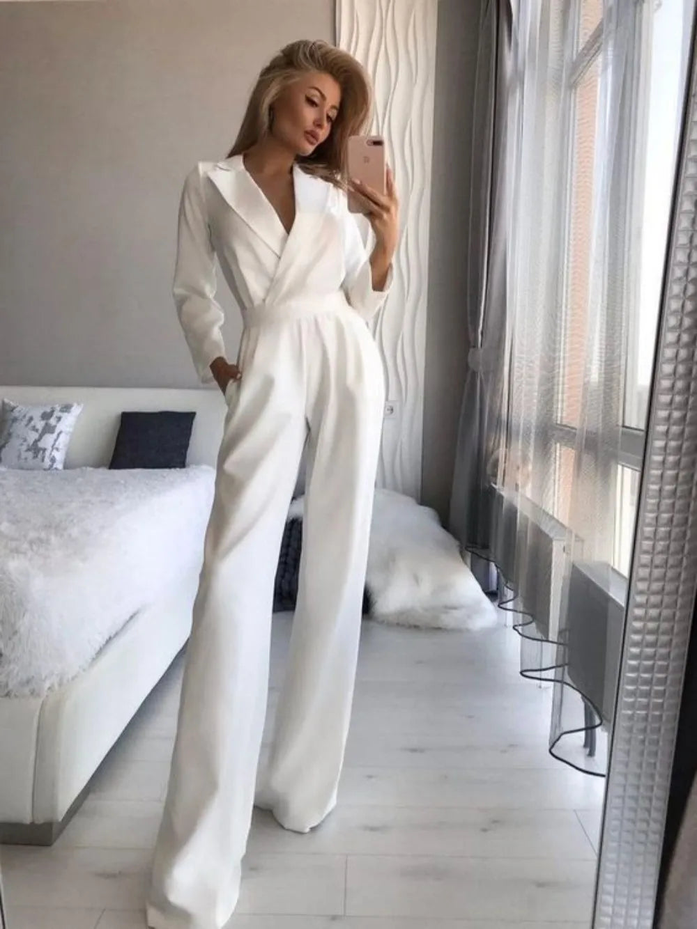 Alva™ – Combinaison Femme Chic Ajustée Confortable en Tissu Doux