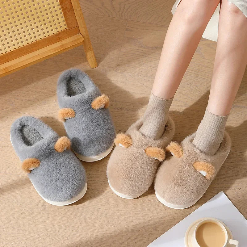 Chaussons Confortables à Semelle Grip - LuxeStyle