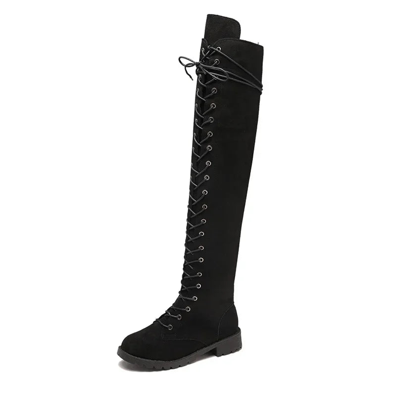 Bottes Haut Genou Élégantes pour Femmes