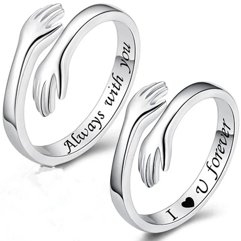 Bague Argenté Amour Entrelacé - LuxeStyle