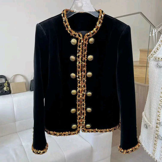 Veste Chic à Manches Longues avec Fermeture Élégante - LuxeStyle