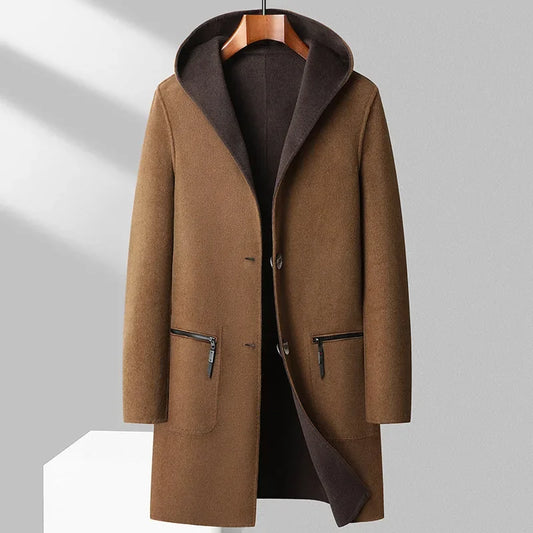 Manteau Hiver Doublé avec Poches Fermées pour Homme - LuxeStyle