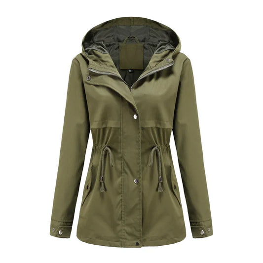 Manteau de Pluie Féminin Léger - Capuche Amovible & Étanche pour Femme - LuxeStyle