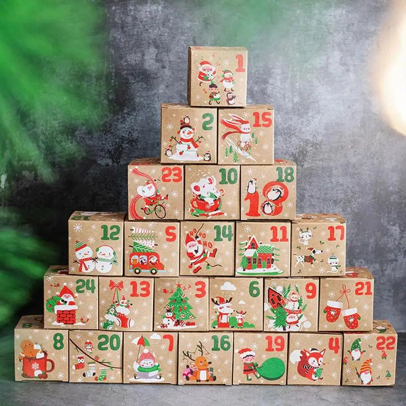 Calendrier de l'Avent Joyeux et Coloré - LuxeStyle