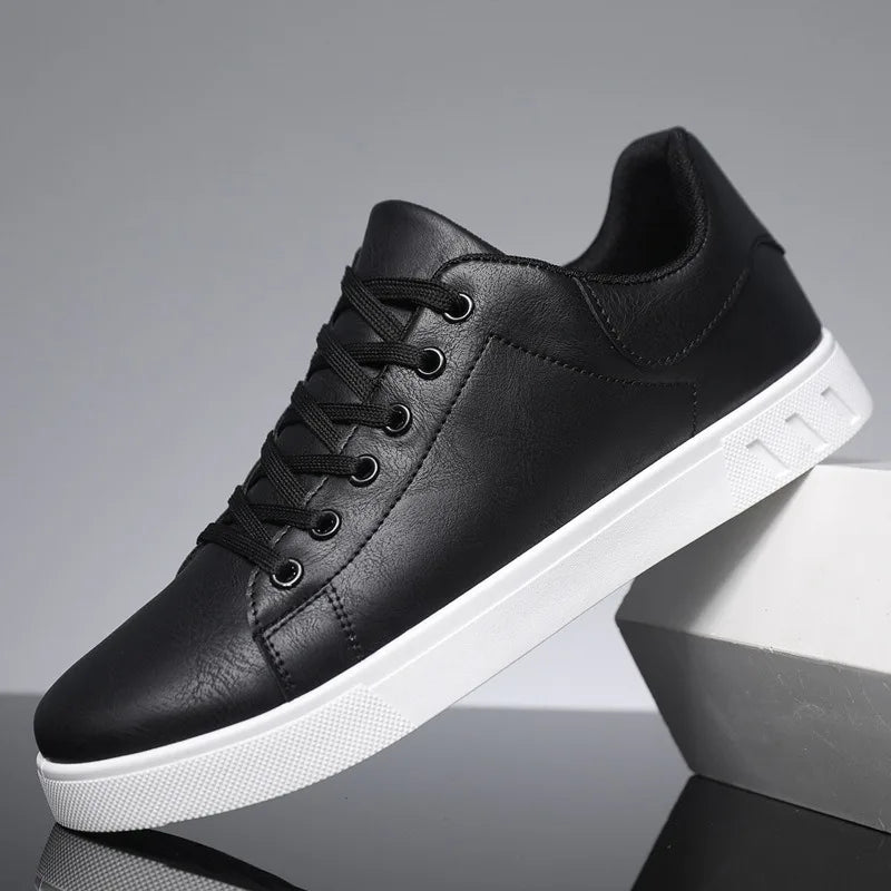 Baskets Homme Brun Cuir Similicuir