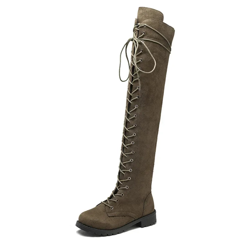 Bottes Haut Genou Élégantes pour Femmes