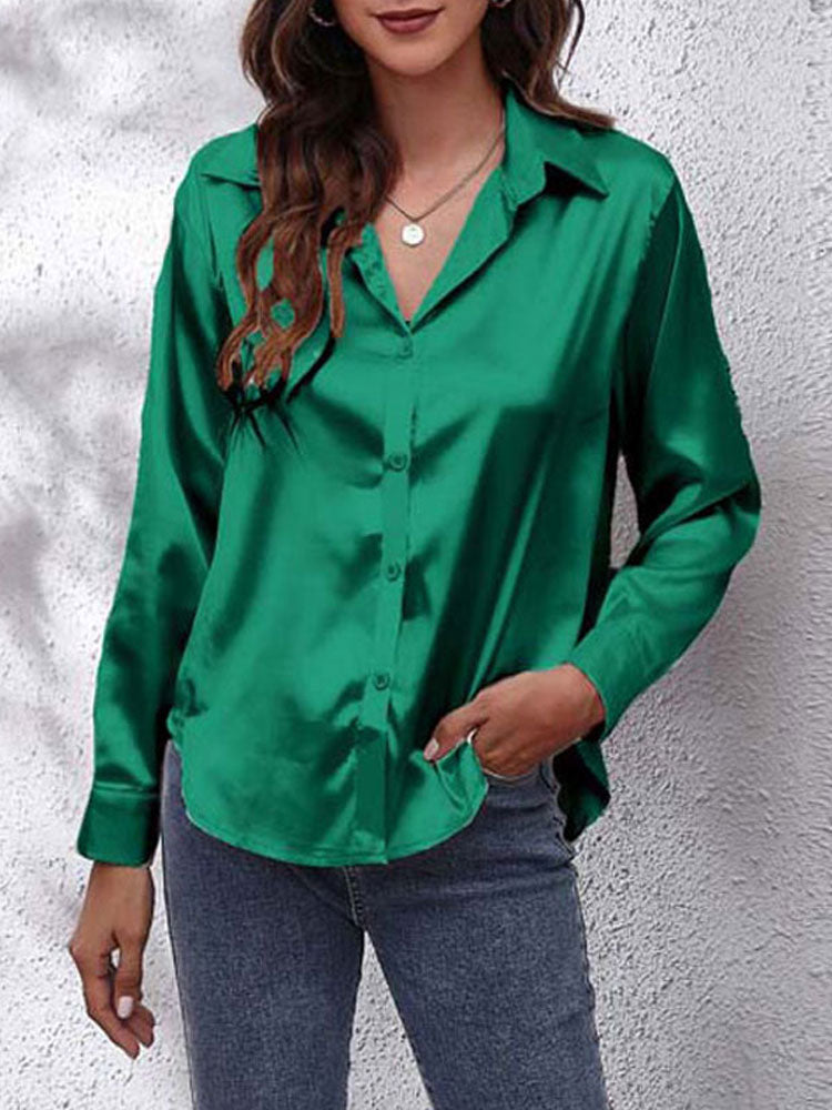 Chemisier femme chic à manches longues - LuxeStyle