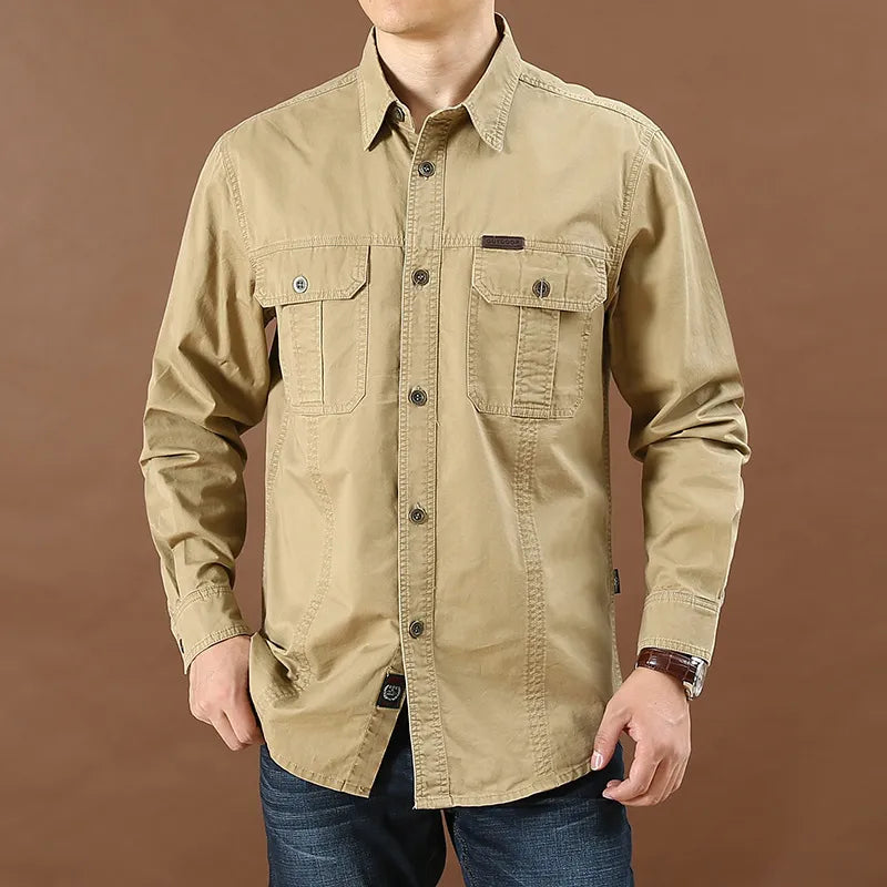 Chemise Homme Manches Longues Élégante et Confortable