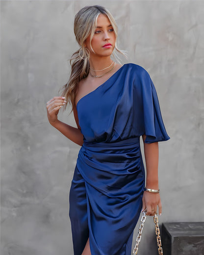 Robe Cocktail Féminine Col Rond pour Femmes - LuxeStyle