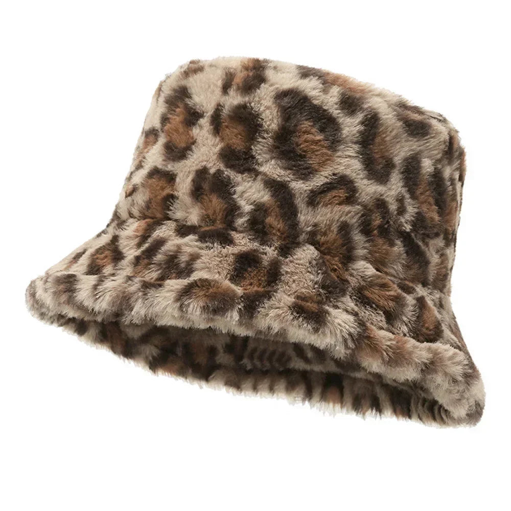 Chapeau Hiver Léopard Doux pour Femme
