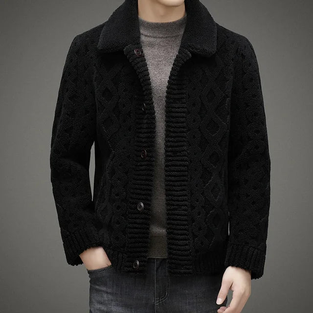 Veste Hivernale Chic à Manches Longues avec Col Montant - LuxeStyle