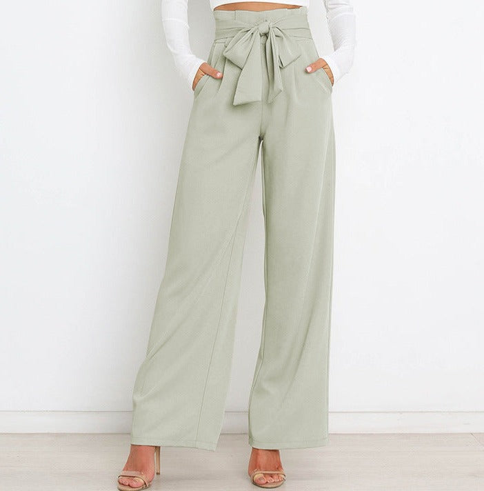 Pantalon Femme Élégant Taille Élevée