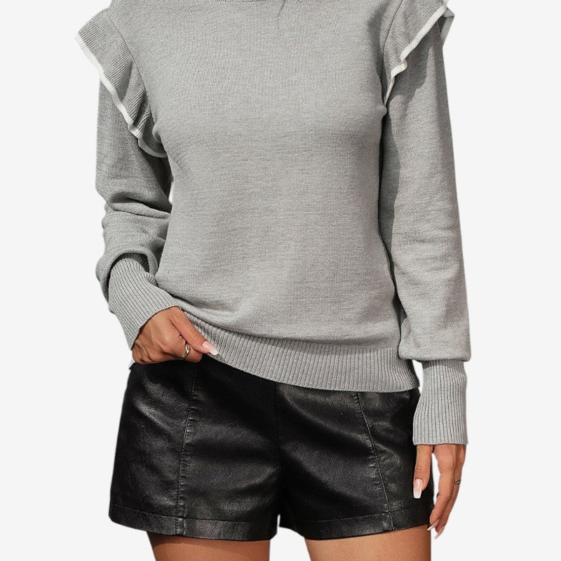 Pull Femme Élégant à Manches Longues
