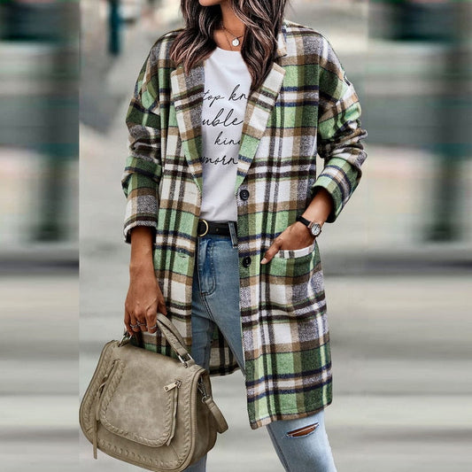 Manteau Automne Élégant Taille Classique pour Femme - LuxeStyle