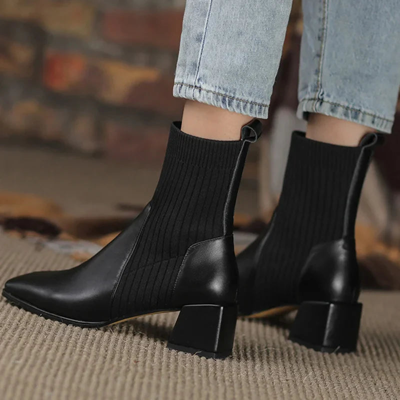 Bottines Confortables antidérapantes pour femme - LuxeStyle