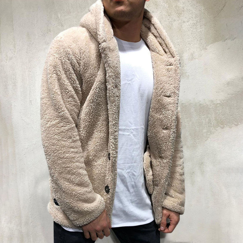 Blouson en duvet noir homme capuchon
