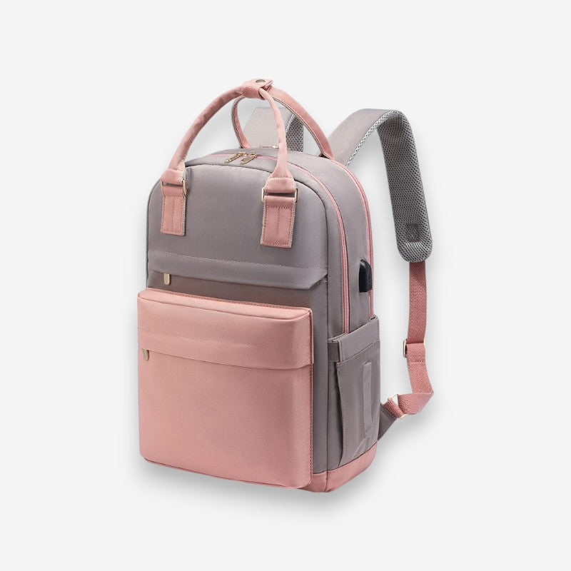 Sac à Dos Femmes avec Bandoulières Réglables et Port USB