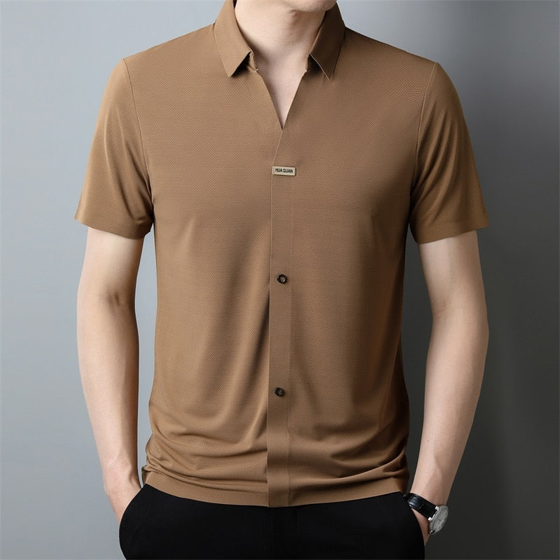 Chemise Classique Homme Manches Longues pour Tous Les Jours - LuxeStyle