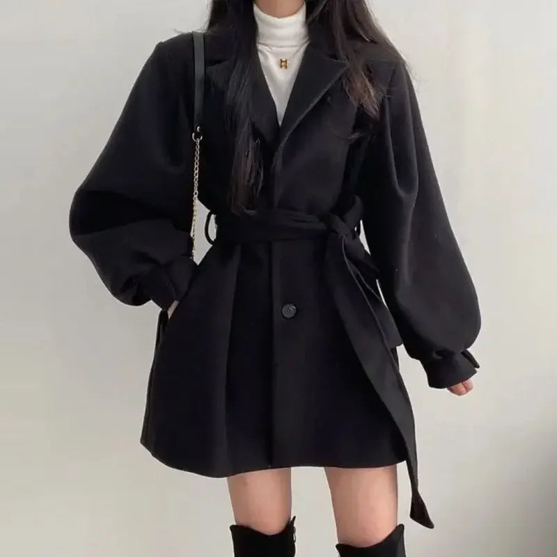 Manteau Femme Classique - Trench Chic Taille Cintrée