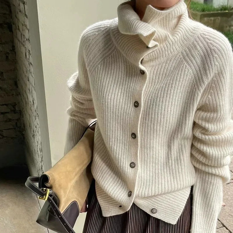 Gilet femme laine épais chaud hiver