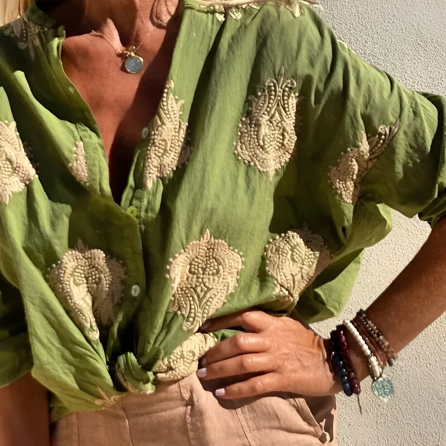 Blouse Été Légère Femme - Haut Décontracté Chic Boho