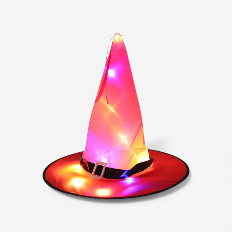 Chapeau Sorcière Éclairé LED Fantastique