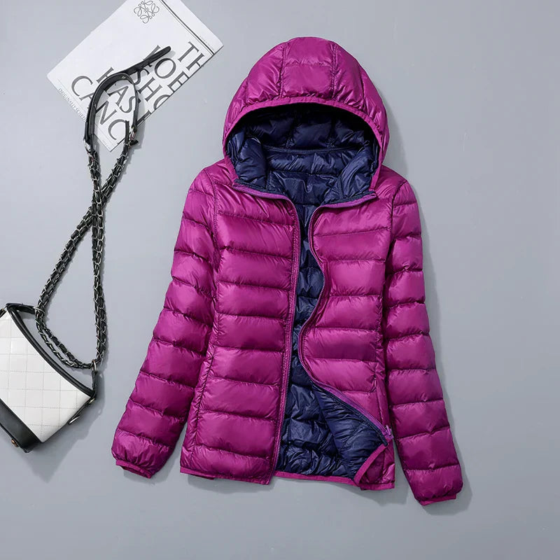 Parka femme polaire bleu foncé