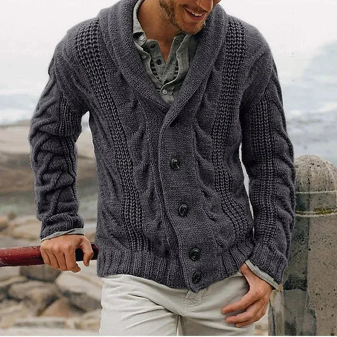 Cardigan D'hiver À Manches Longues Pour Homme | Décontracté