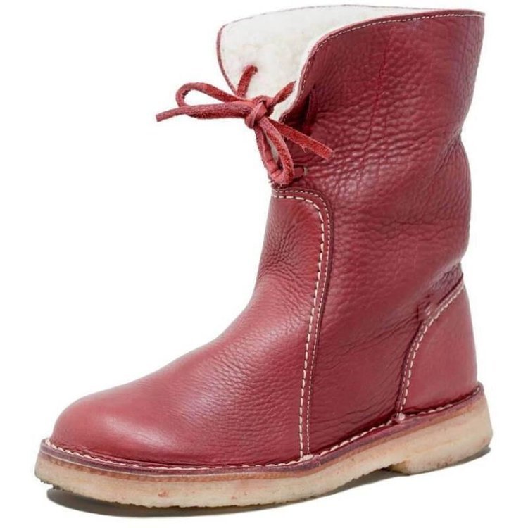 Bottines Femme Cuir Brun Doublure Peluche
