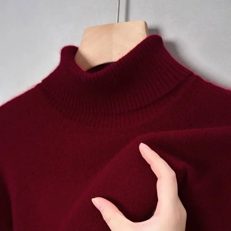 Pull Femme Laine Douce Col Rond Marine
