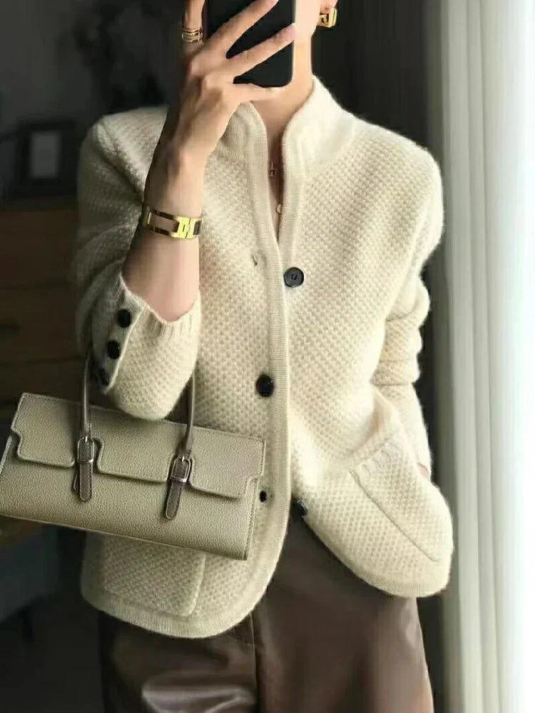 Cardigan Élégant Femme Hiver