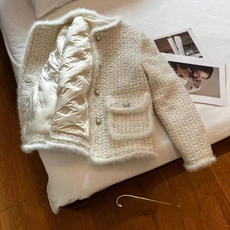 Manteau Femme Hiver Élégant avec Fermeture Boutons - LuxeStyle