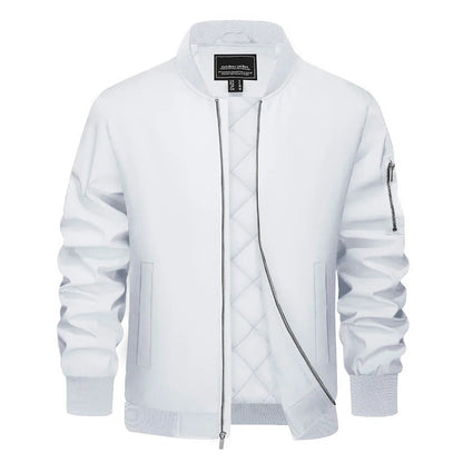 Veste bomber Homme Élégante avec Fermeture Éclair