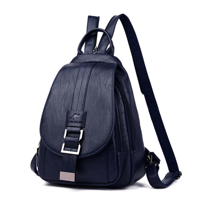 Sac à dos féminin en cuir authentique