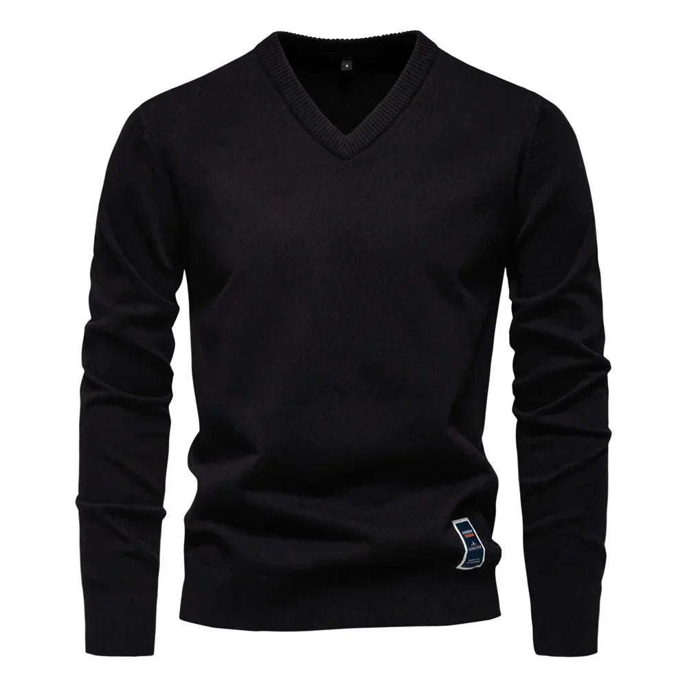 Chandail Homme Col V Élégant et Chaud