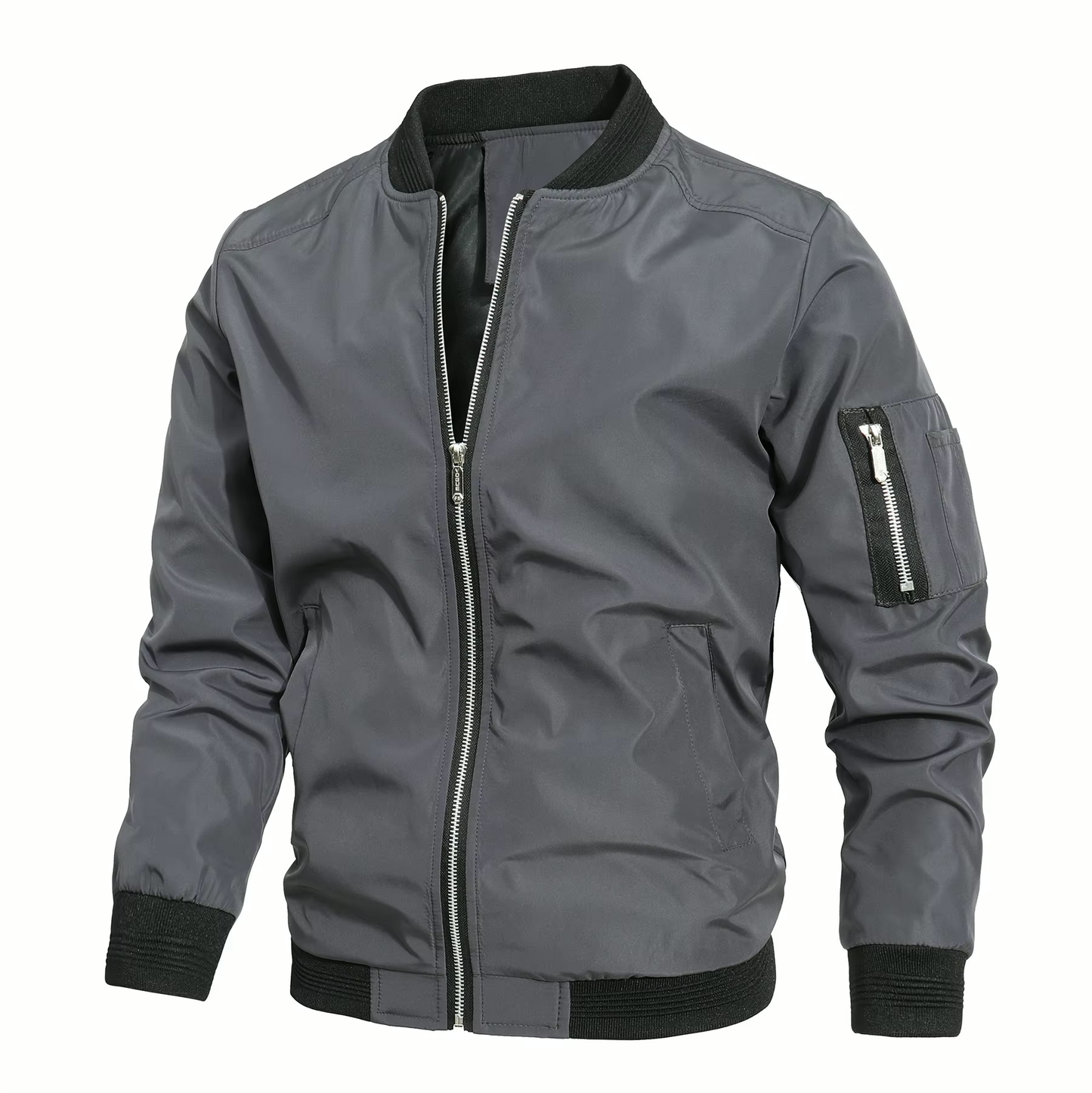 Veste Homme Imperméable Sportive à Fermeture Éclair
