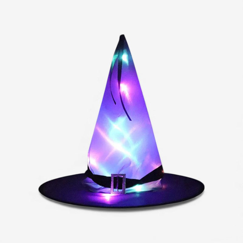 Chapeau Sorcière Éclairé LED Fantastique
