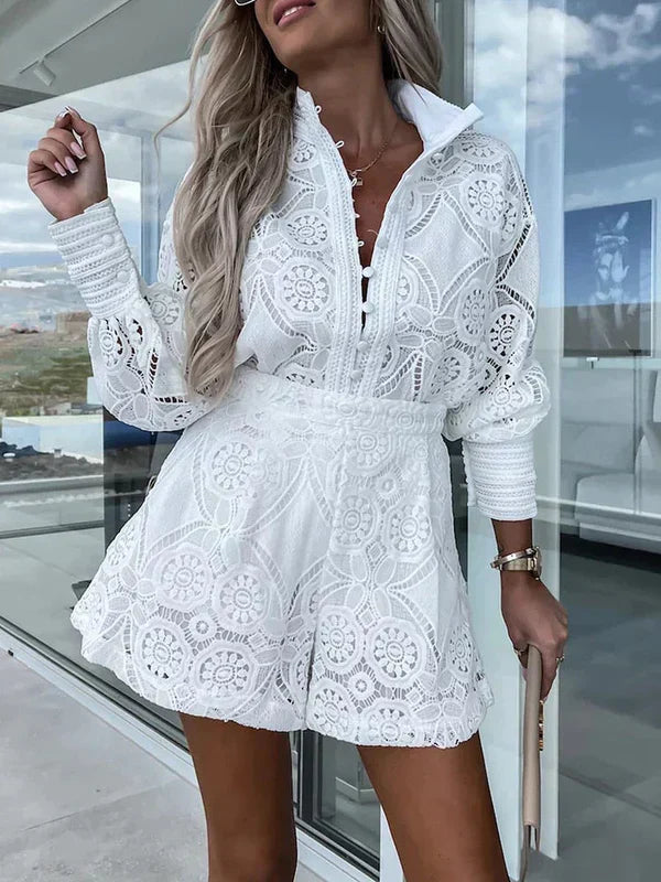 Tenue Été Femme Dentelle - Ensemble Ibiza Léger Chic - LuxeStyle