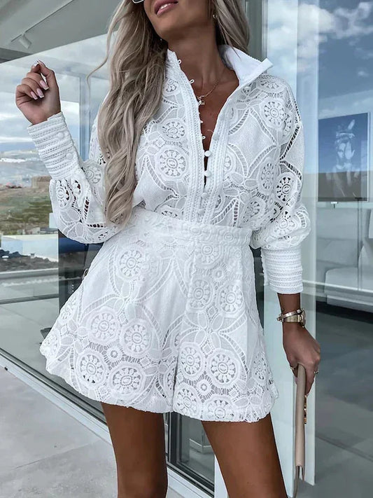 Tenue Été Femme Dentelle - Ensemble Ibiza Léger Chic - LuxeStyle